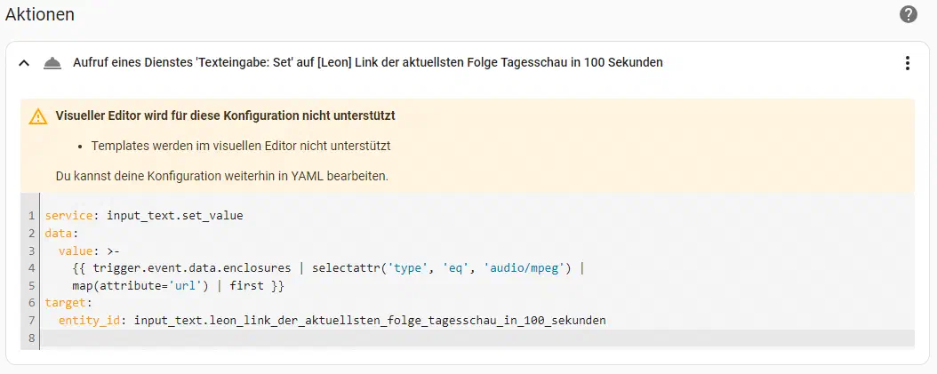 Feedreader action