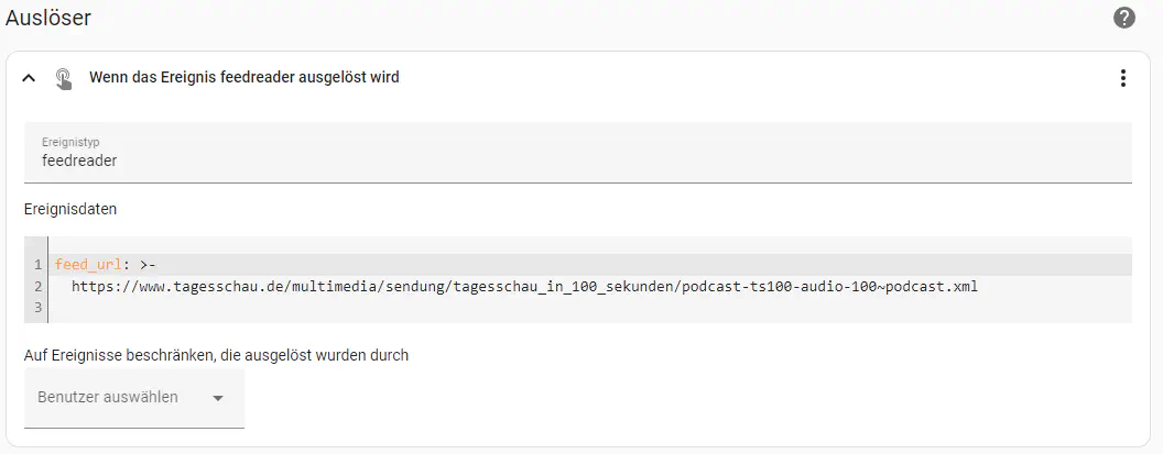 Feedreader Auslöser