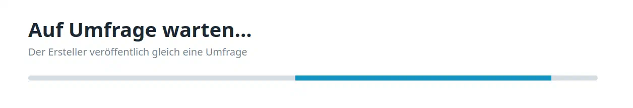 Warten auf Wahl