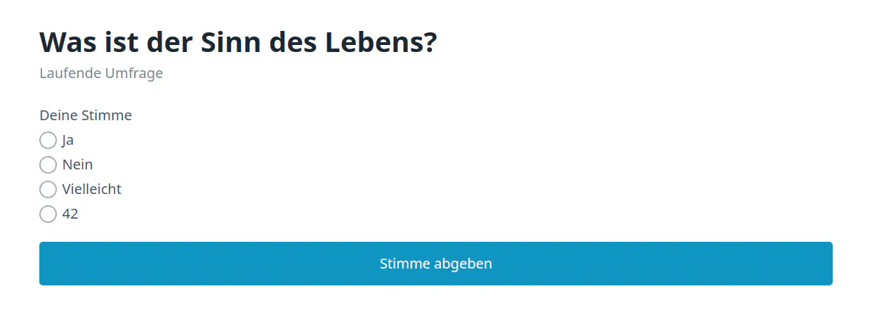 Abstimmung