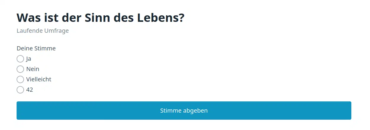 Abstimmung